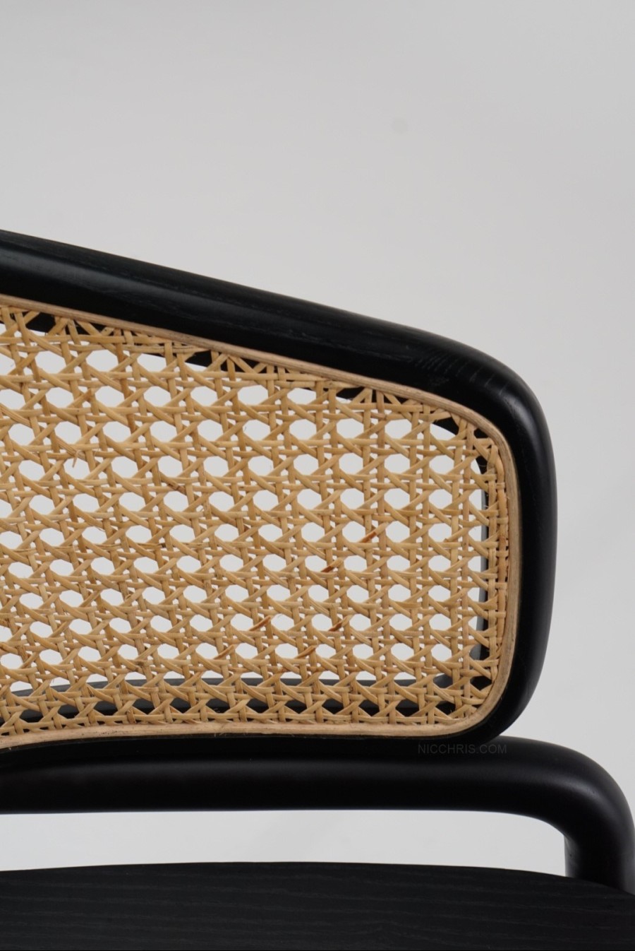BELLY RATTAN DINING CHAIR
