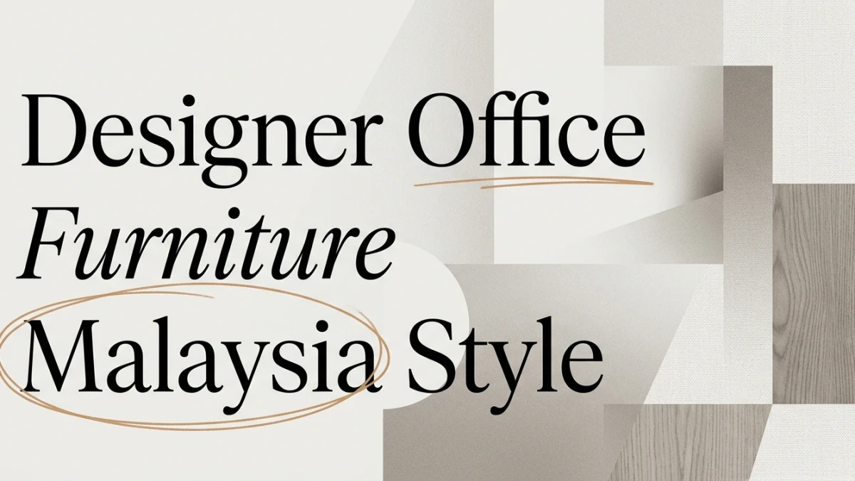 Designer Office Furniture Malaysia: Style Meets Work