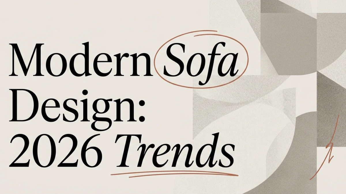 Modern Sofa Design: 2026 Trends to Watch