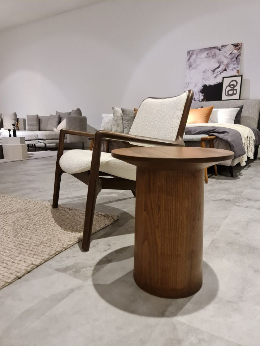 SATIN SIDE TABLE