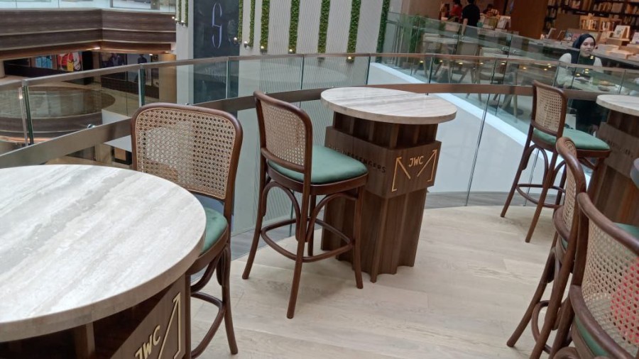 NICO RATTAN BARSTOOL WITH FIXED CUSHION